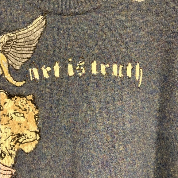 Zadig & Voltaire Markus Holly “Art is Truth” Sweater XS good cond unique & rare - Picture 11 of 16